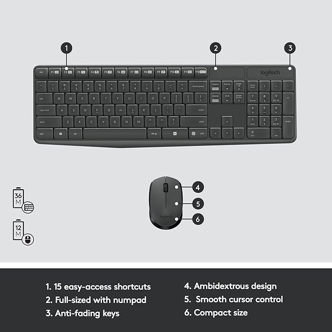 Logitech MK235 gamingstoreuae Logitech MK235 gamingstoreuae